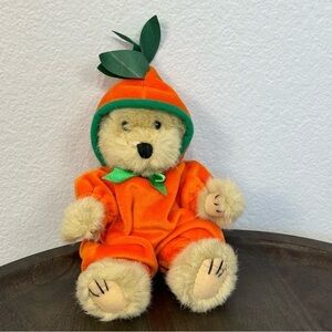 Wish Pets Lil Pumpkin Halloween Tan Plush Bear